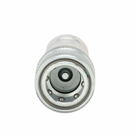 Hydraulic Quick Connect Hose Coupling, Steel Body, Sleeve Lock, 1/4