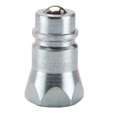 Hydraulic Quick Connect Hose Coupling, Steel Body, Ball Lock, 3/4