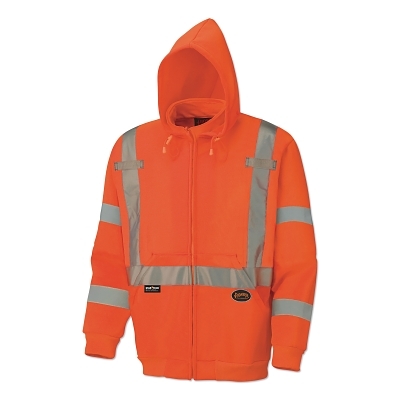 6924AU Orange Fleece Hoodie Xl MPN:V1060351U-XL