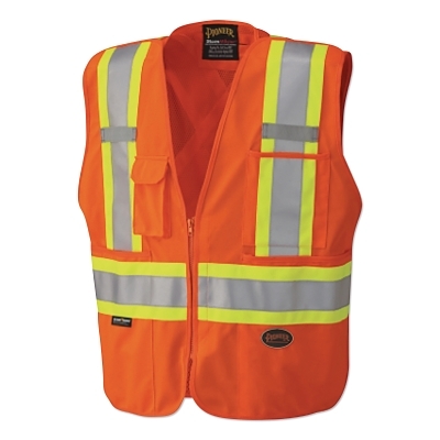 6935AU Orange Zip Vest Break MPN:V1021150U-L