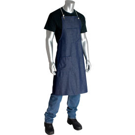 PIP® Denim Apron Two Pockets Blue 28