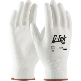 PIP® 33-125/S G-Tek® GP™ General Duty Nylon Glove Polyurethane Coated White Sl 33-125/S