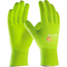 PIP® 34-874FY/L MaxiFlex® Ultimate™ Hi-Vis Nylon/Lycra Glove Nitrile Coated Large 34-874FY/L