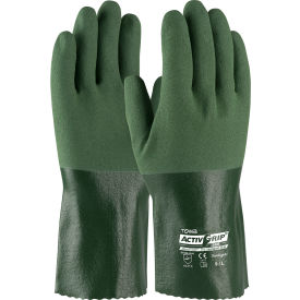 PIP Micro-Finish™ Grip Nitrile Coated Gloves 56-AG566 L Green 12 Pairs 56-AG566/L