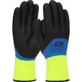 PIP® 41-1415/L G-Tek® GP™ Hi-Vis Poly Insulat Glove Dbl Dip Nitrile Full Hand Coat L 41-1415/L