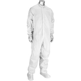 Uniform Technology™ ESD Cleanroom Coverall M White CC1245-89WH-M