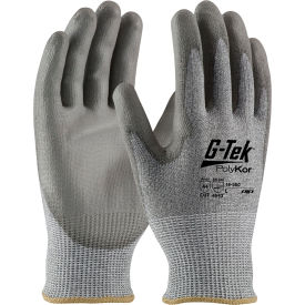PIP G-Tek® CR Polyurethane Gray Grip Gloves W/ HPPE/Glass Liner Gray Palm/Fingers S 12 Pairs 16-560/S