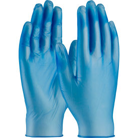 PIP Ambi-Dex® 64-V77BPF Industrial Grade HD Vinyl Gloves 5 Mil Powder-Free M Blue 100/Box 64-V77BPF/M