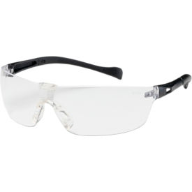 Bouton® Optical Monteray II Rimless Safety Glasses Clear Lens Anti-Scratch Black Frame 250-MT-10070 - Pkg Qty 12