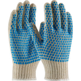 PIP Men String Gloves with Grip Blocks 12 Pairs 36-110BB/L - Pkg Qty 12