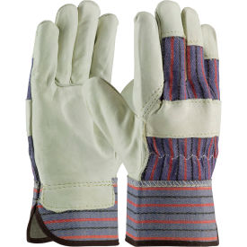 PIP Top Grain Cowhide Leather Palm Gloves Regular Grade Safety Cuff S - 12 Pairs 87-1563/S