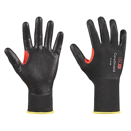 Cut-Resistant Gloves, Cut Level A1, Dipped, Nitrile, Smooth, M 1 PR MPN:21-1818B/8M