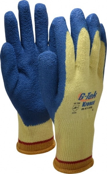 Cut & Abrasion-Resistant Gloves: PiP 09-K1300, Size Large, ANSI Cut A4, ANSI Puncture 0, Latex, Kevlar MPN:09-K1300/L