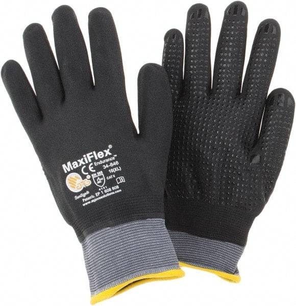 General Purpose Work Gloves: X-Large, Nitrile Coated, Nylon MPN:34-846/XL