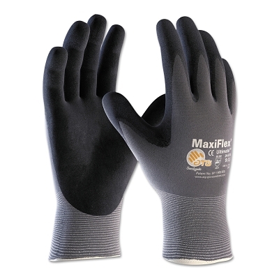 Maxiflex Ultimate 15G Gry Nylon Shell Blk Micro MPN:34-874/L