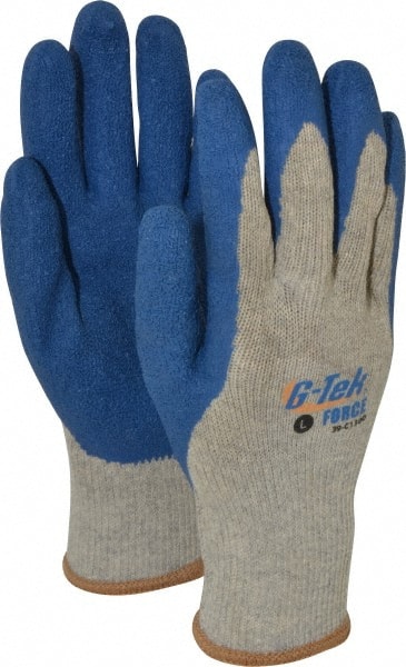 Work Gloves: G-Tek® FORCE 39-C1300, Size Large, Latex-Coated Cotton & Polyester, General Purpose MPN:39-C1300/L