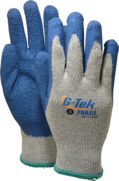 Work Gloves: G-Tek® FORCE 39-C1300, Size Small, Latex-Coated Cotton & Polyester, General Purpose MPN:39-C1300/S