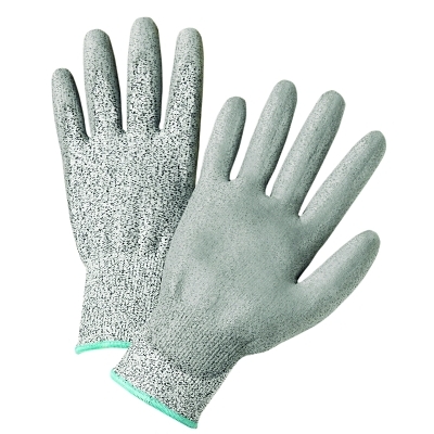 Gray Pu Palm Coated Speckle Gray HPpe Gloves MPN:720DGU/L