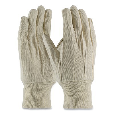 Cotton Canvas Single Palm Glove - Knit Wrist MPN:90-908