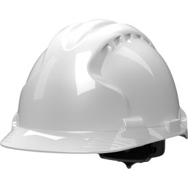 MK8 Evolution Type II Hard Hat HDPE Shell EPS Impact Liner Polyester Suspension White 280-AHS150-10