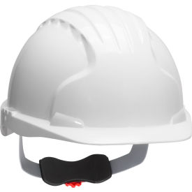 Evolution Deluxe 6151 Cap Style Hard Hat HDPE Shell 6-Pt Polyester Suspension Ratchet Adj. White 280-EV6151-10