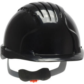 Evolution Deluxe 6151 Cap Style Hard Hat HDPE Shell 6-Pt Polyester Suspension Ratchet Adj. Black 280-EV6151-11