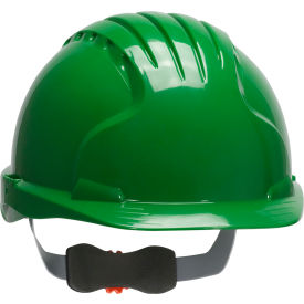 Evolution Deluxe 6151 Cap Style Hard Hat HDPE Shell 6-Pt Polyester Suspension Ratchet Adj. Green 280-EV6151-30