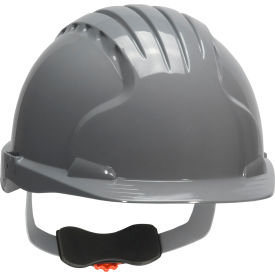 Evolution Deluxe 6151 Cap Style Hard Hat HDPE Shell 6-Pt Polyester Suspension Ratchet Adj. Gray 280-EV6151-40