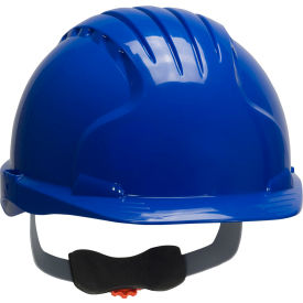 Evolution Deluxe 6151 Cap Style Hard Hat HDPE Shell 6-Pt Polyester Suspension Ratchet Adj. Blue 280-EV6151-50