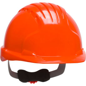 Evolution Deluxe 6151 Cap Style Hard Hat HDPE Shell 6-Pt Suspension Ratchet Adj. Neon Orange 280-EV6151-OR