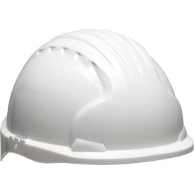 Evolution Deluxe Short Brim Hard Hat HDPE Shell 6-Pt Suspension w/Ratchet Adjustment White 280-EV6151S-10