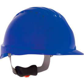Evolution Deluxe 6151 Standard Brim Vented Hard Hat HDPE Shell 6-Pt Suspension Blue 280-EV6151V-50