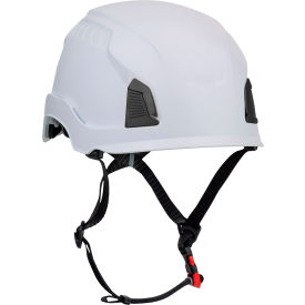 Traverse™ Industrial Climbing Helmet 4-Point Chin Strap Non-Vented Type 1 White 280-HP1490R-01