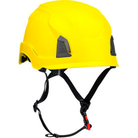 Traverse™ Industrial Climbing Helmet 4-Point Chin Strap Non-Vented Yellow 280-HP1491R-02
