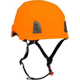 Traverse™ Industrial Climbing Helmet 4-Point Chin Strap Non-Vented Orange 280-HP1491R-03