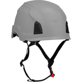 Traverse™ Industrial Climbing Helmet 4-Point Chin Strap Non-Vented Gray 280-HP1491R-09