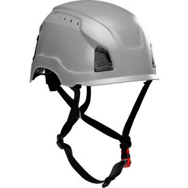 Traverse™ Industrial Climbing Helmet 4-Point Chin Strap Vented Gray 280-HP1491RV-09