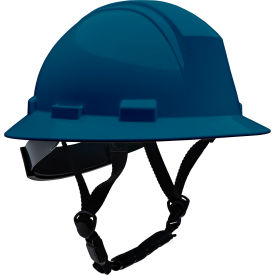 Kilimanjaro™ Full Brim Safety Helmet 4-Point Textile Non-Vented Navy 280-HP642R-CH-08
