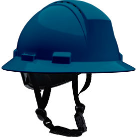 Kilimanjaro™ Full Brim Safety Helmet 4-Point Textile Vented Navy 280-HP642RV-CH-08