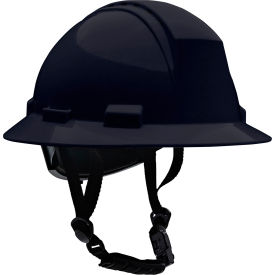 Kilimanjaro™ Full Brim Safety Helmet 4-Point Textile Vented Black 280-HP642RV-CH-11