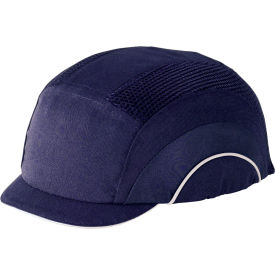 HardCap A1+ Baseball Style Bump Cap HDPE Protective Liner W/Adjustable Back Micro Brim Navy 282-ABM130-21