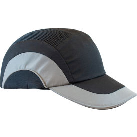 HardCap A1+ Baseball Style Bump Cap HDPE Protective Liner W/Adjustable Back Gray 282-ABR170-12