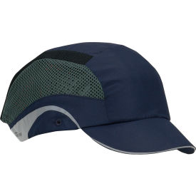 HardCap Aerolite Lightweight Baseball Style Bump Cap HDPE Liner and Adj. Back Short Brim Navy 282-AES150-21