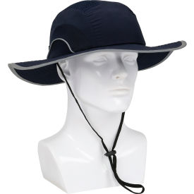 HardCap Ranger Style Bump Cap HDPE Protective Liner Adjustable Back and Chin Strap Navy 282-AFB375-21