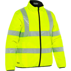 Bisley® Women's Contoured Reversible Puffer Jacket ANSI L Hi-Vis Yellow 333W6350H-YEL/L