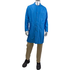 Uniform Technology™ Staticon Long ESD Labcoat 5XL Royal Blue BR18-45RB-5XL