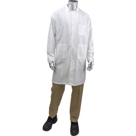 Uniform Technology™ Staticon Long ESD Labcoat 4XL White BR18-45WH-4XL