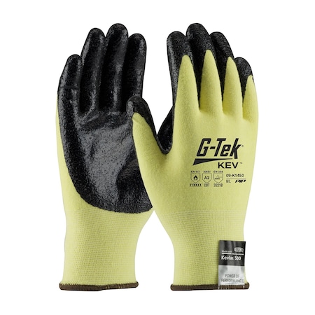 Cut Resistant Coated Gloves, Cut Level A2, Dipped, Nitrile, Smooth, S 12 PK MPN:09-K1450/S