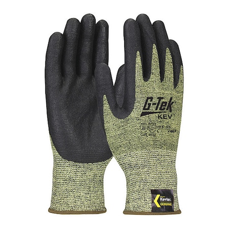 Cut-Resistant Glove, Cut Level A7, Dipped, Foam Nitrile, Sandy, S 12 PK MPN:09-K1600/S