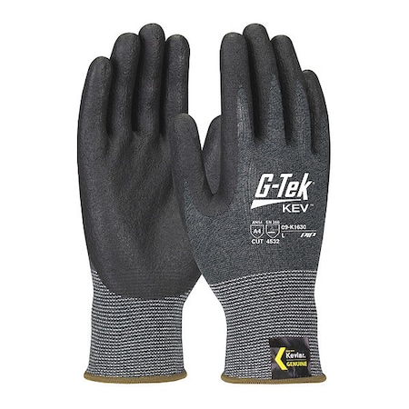 Cut Resistant Coated Gloves, Cut Level A4, Dipped, Foam Nitrile, Sandy, M 12 PK MPN:09-K1630/M